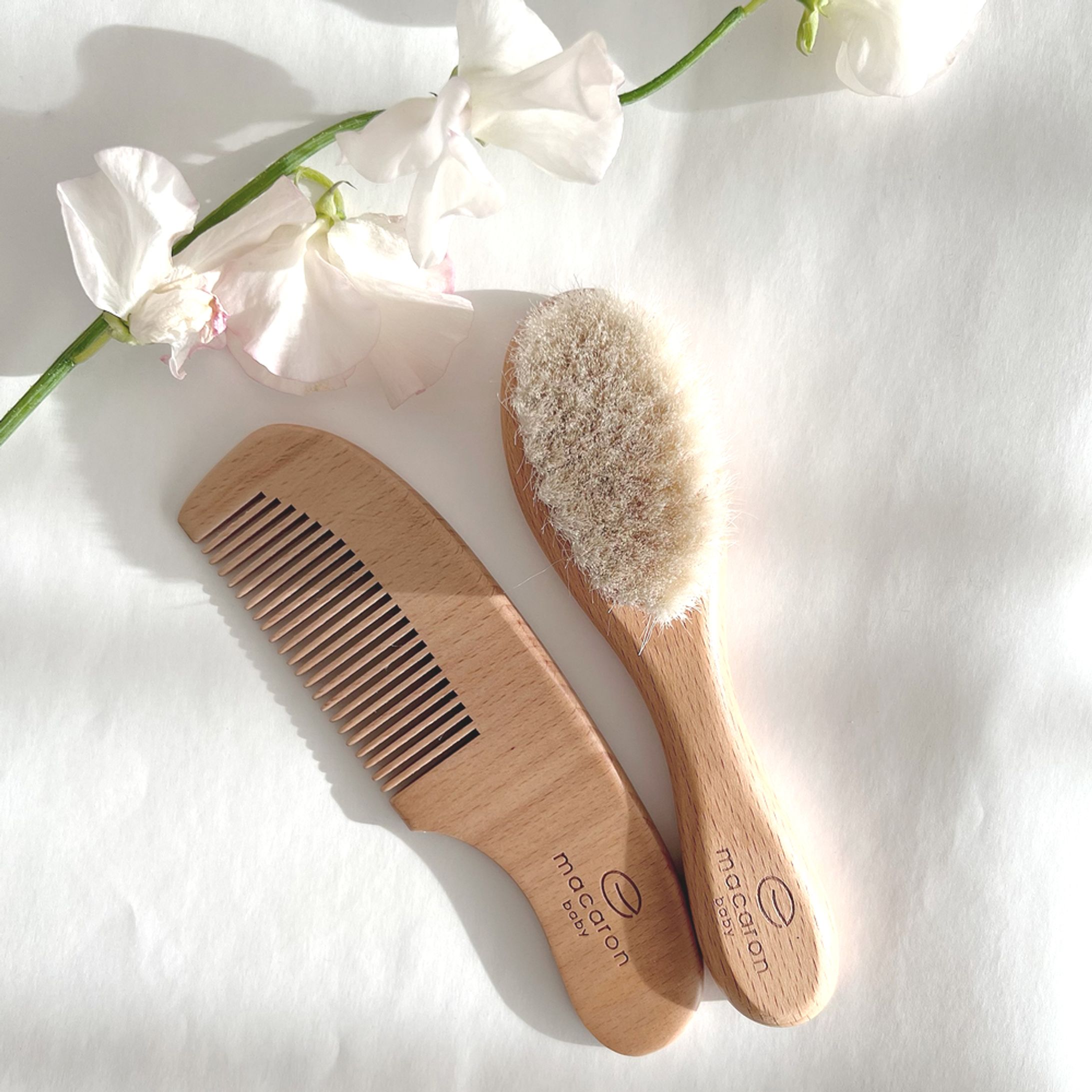 【macaronbaby】 hair brush set-1