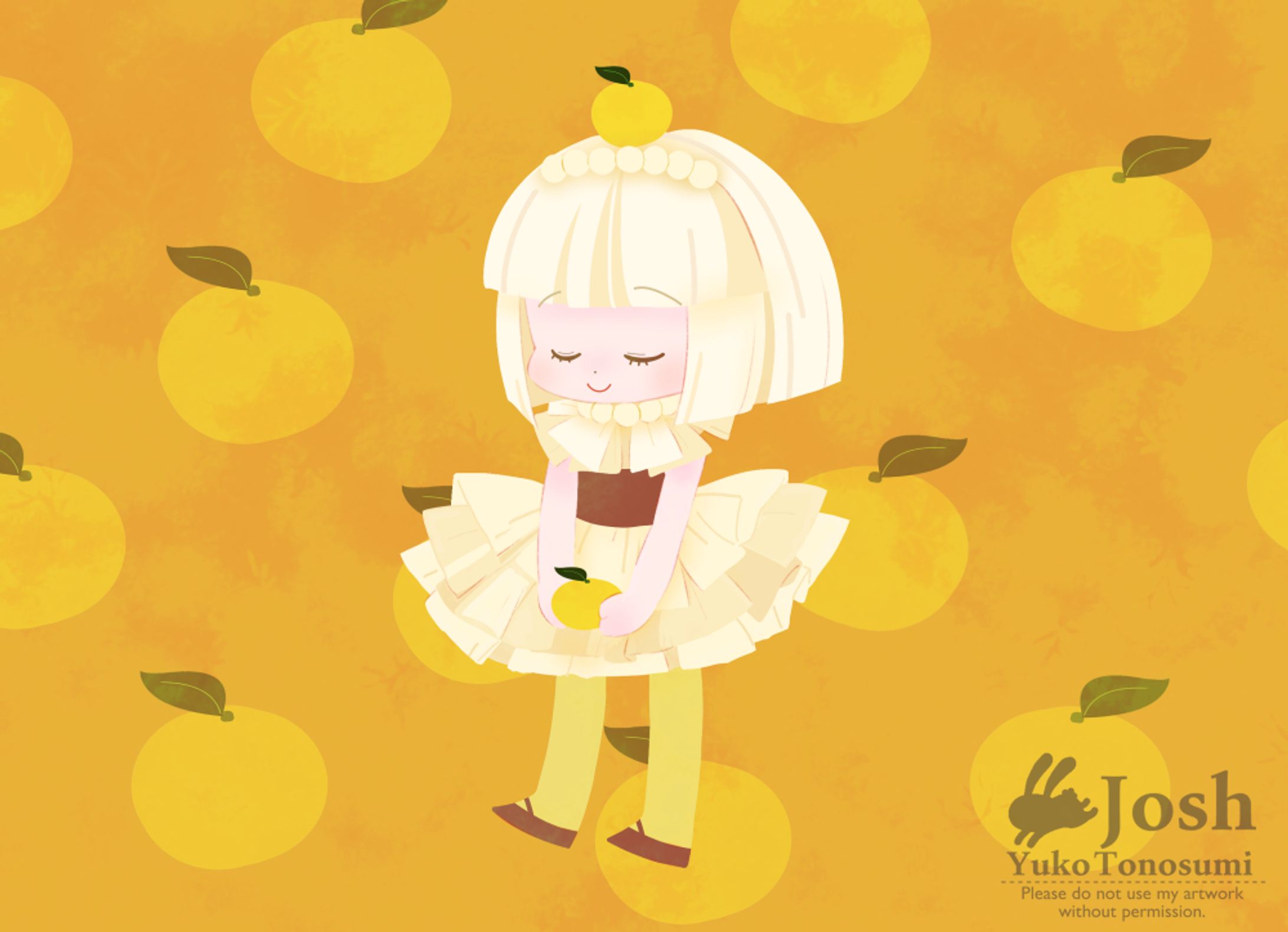 yuzuガールイラスト-1