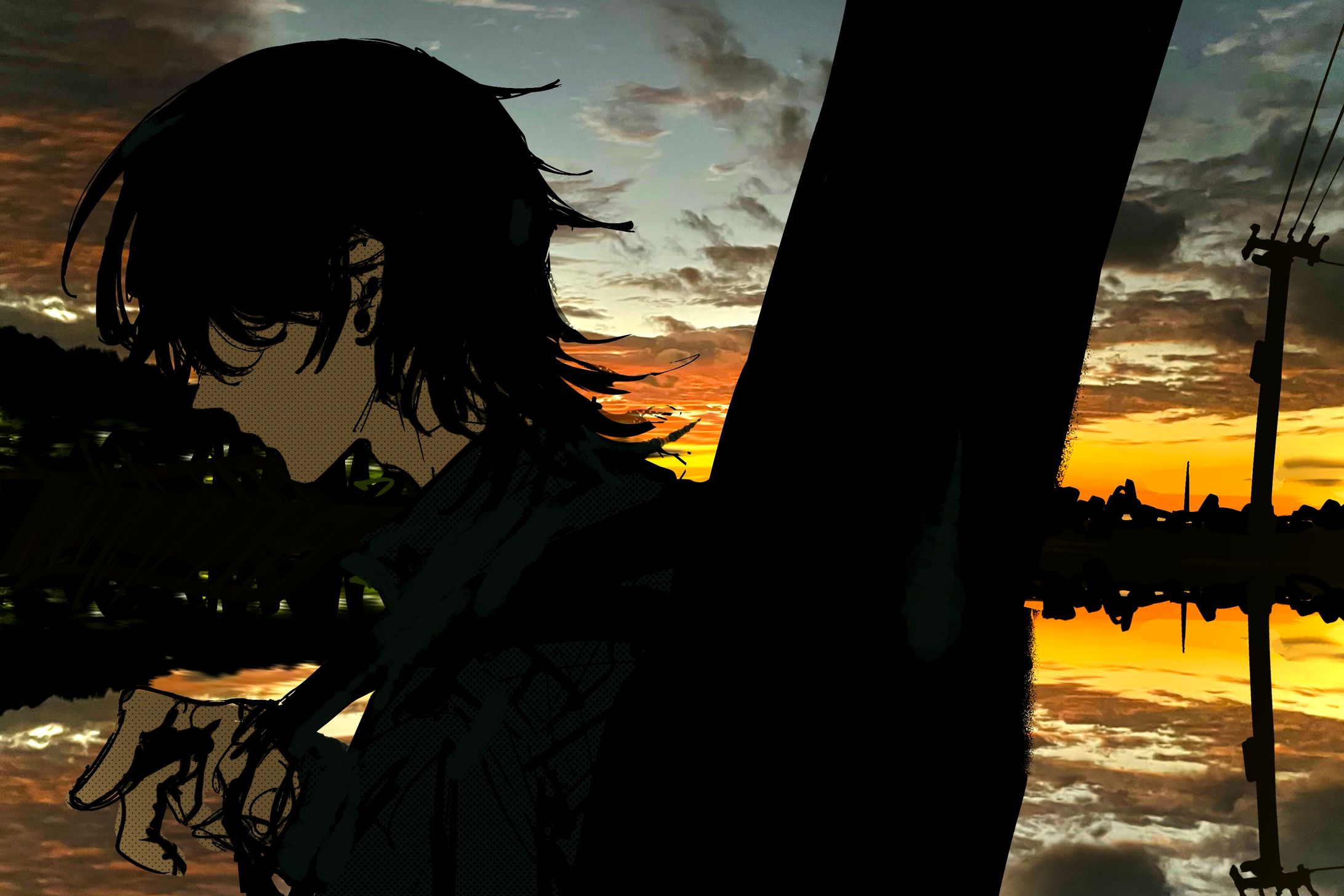 「真赤 coverd by 鮫々」MVイラスト-1