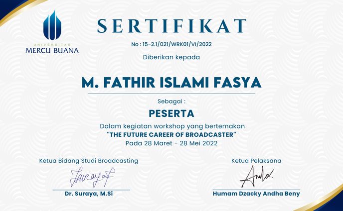 Workshop Future Career of Broadcasting