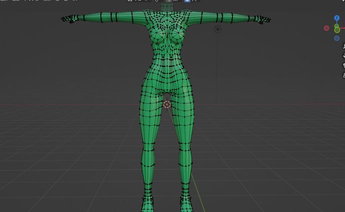 blender練習　ボディ