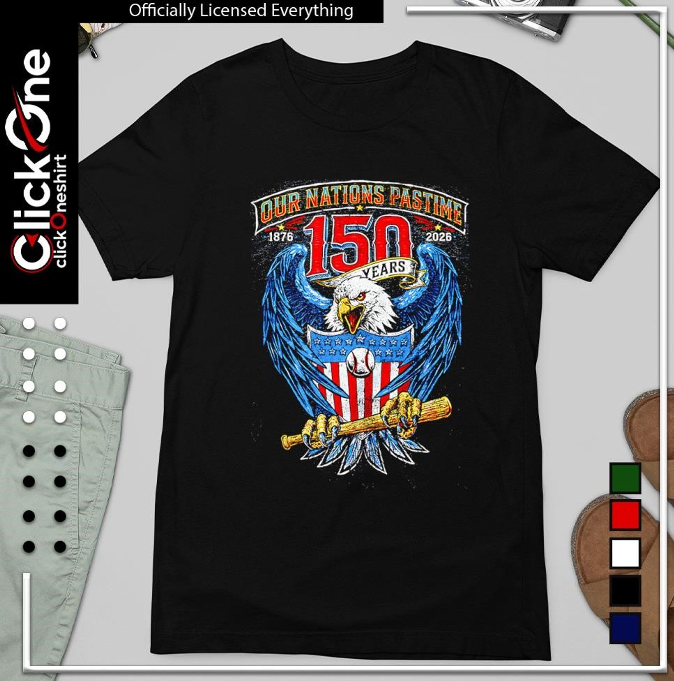 150 Years of Baseball – America's Timeless Tradition Tee-1