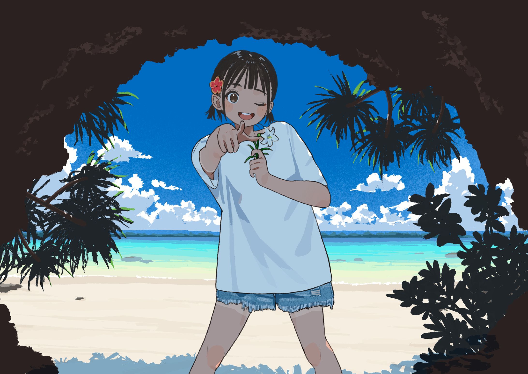 砂浜のステージ-1