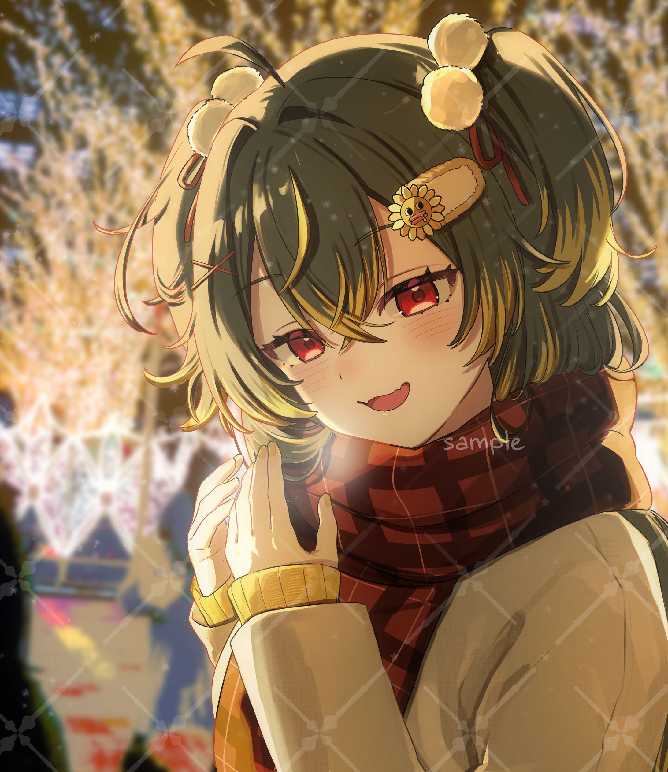 びつくり様 クリスマスグッズイラスト-1