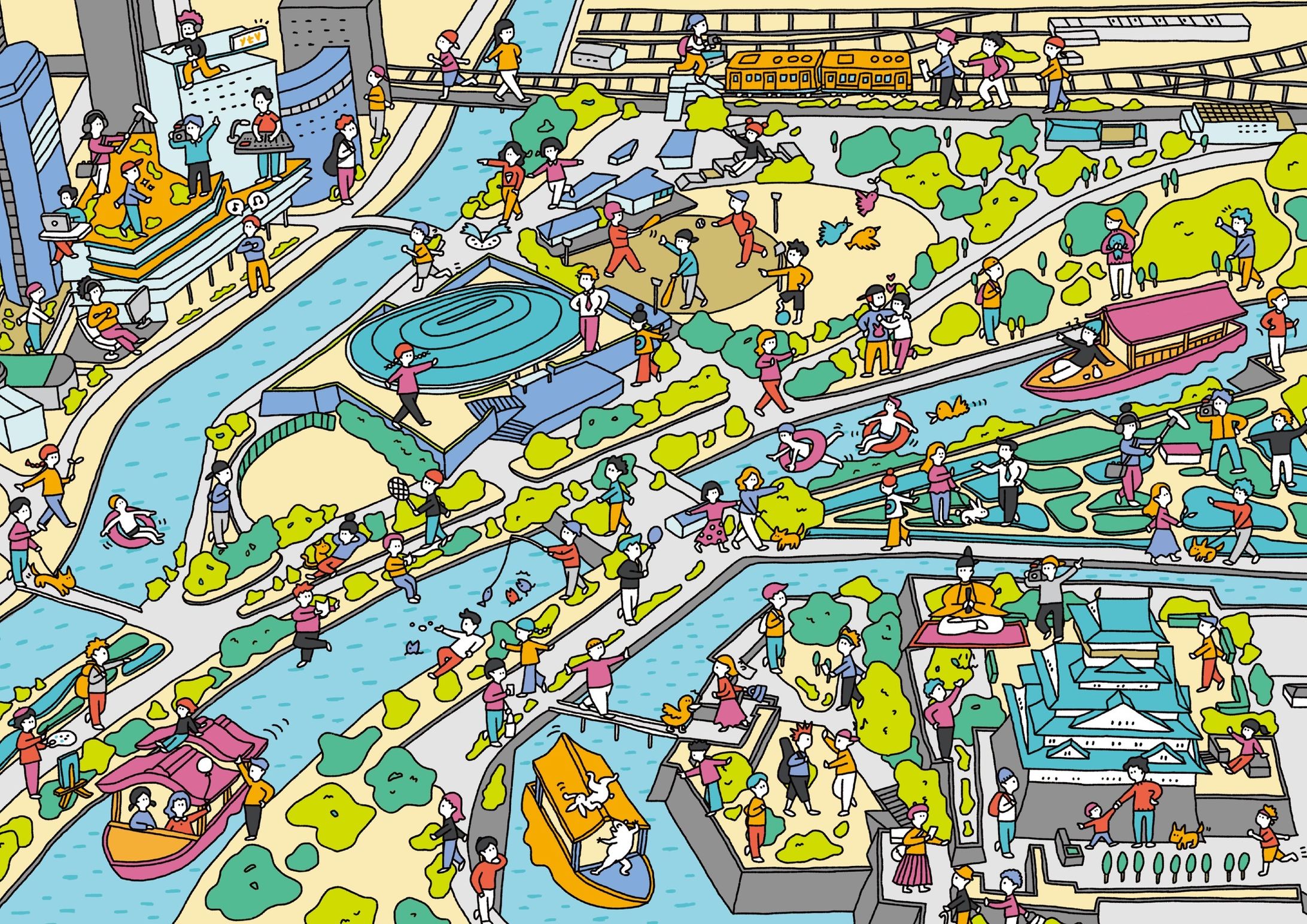 採用パンフレット用イラスト-1