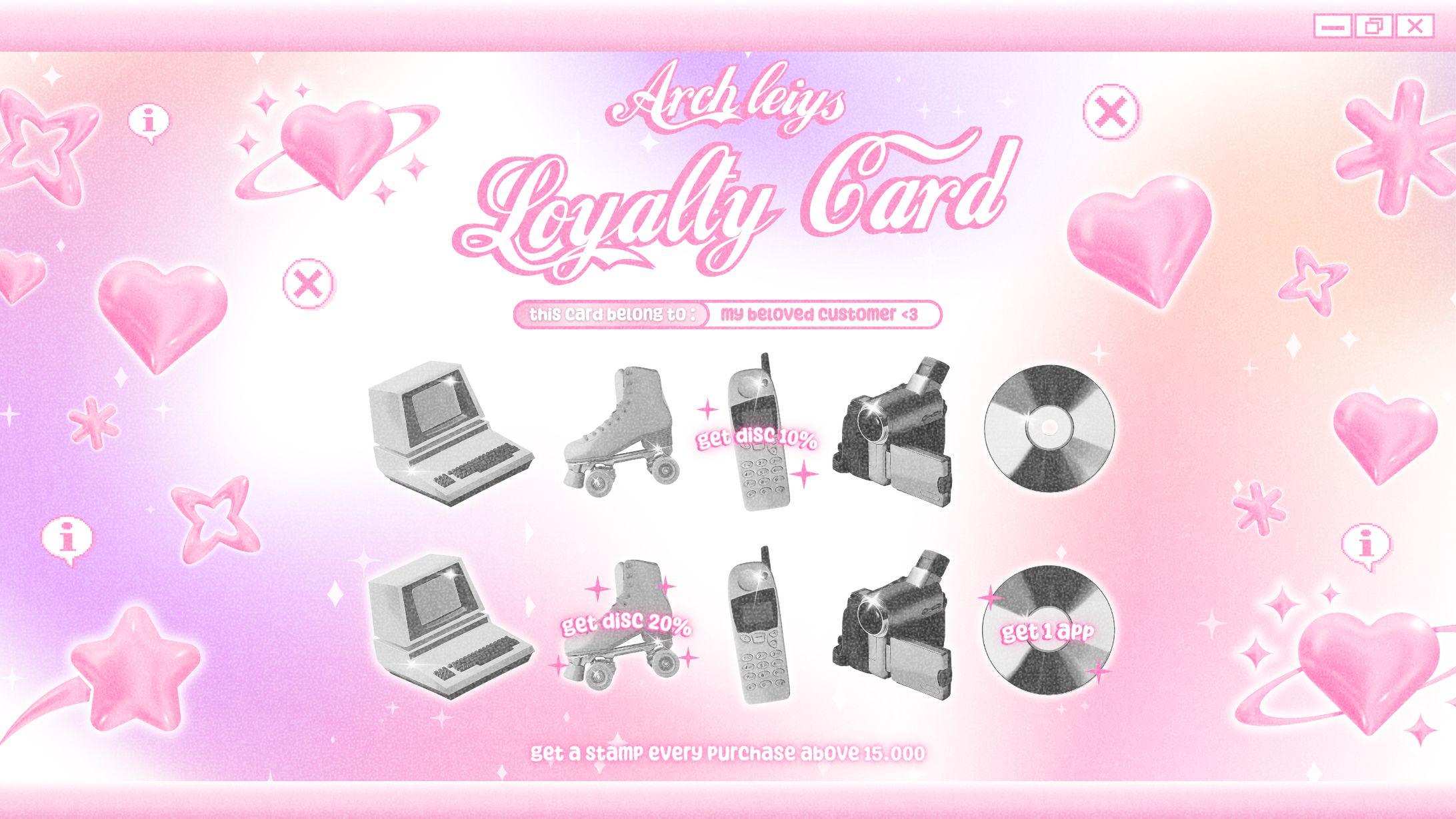 [Custom] Sweeeeeet Y2K - Loyalty Card Digital-1