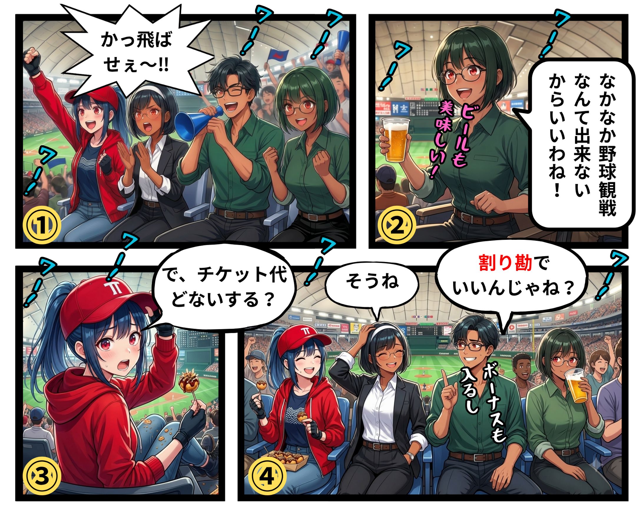 仲良く割り勘-1