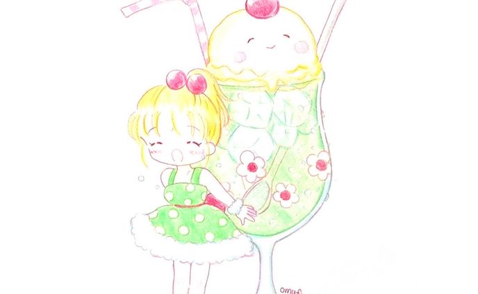 アナログイラスト（オリジナルキャラ）