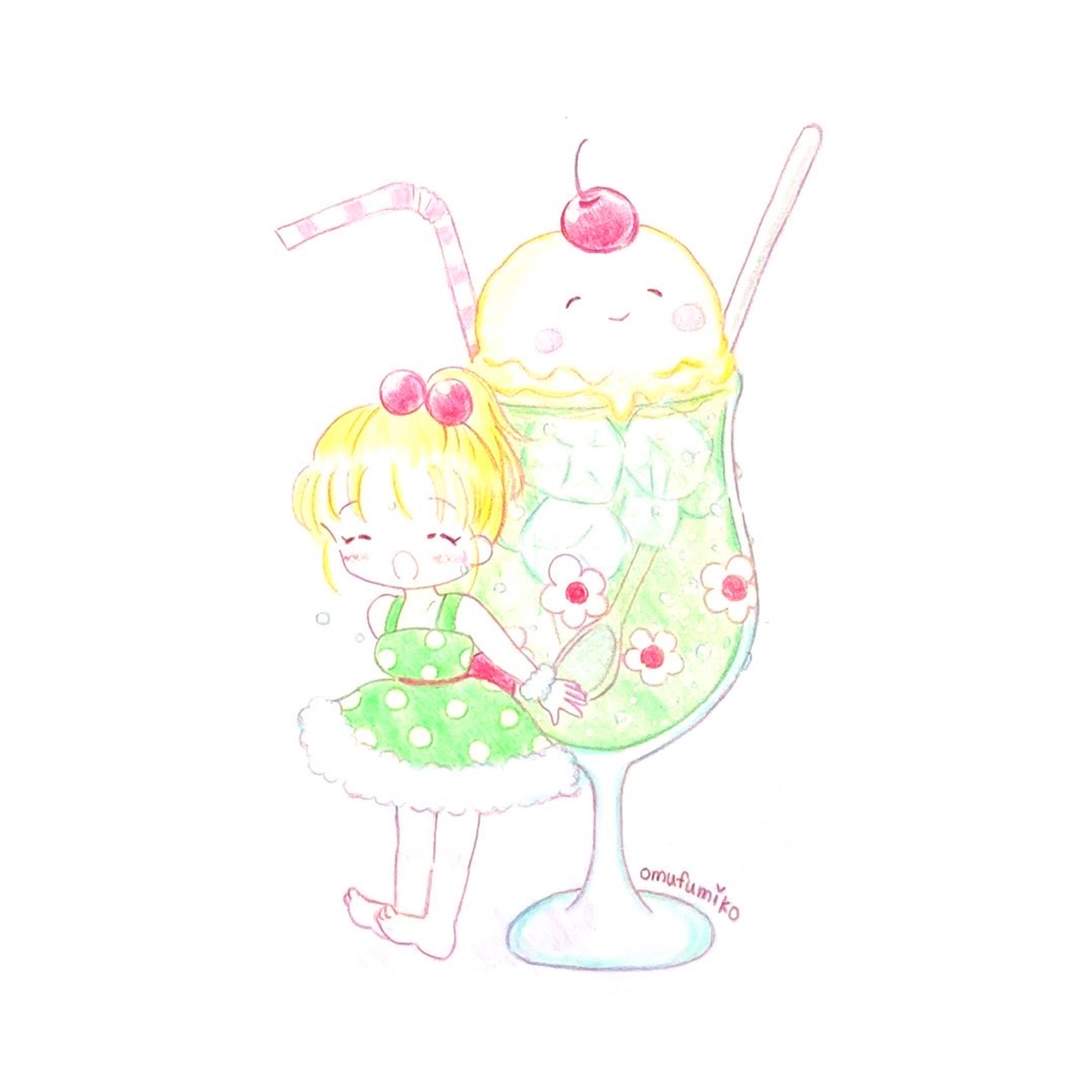 アナログイラスト（オリジナルキャラ）-1