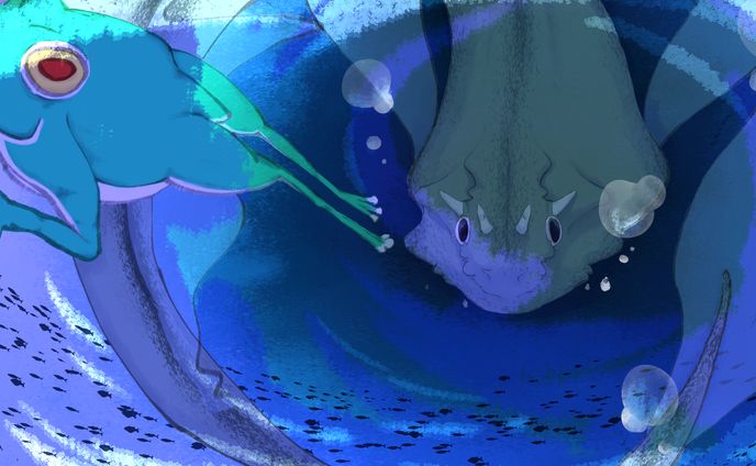 カーゲームEvoris　カード名：水生生物の怯え
