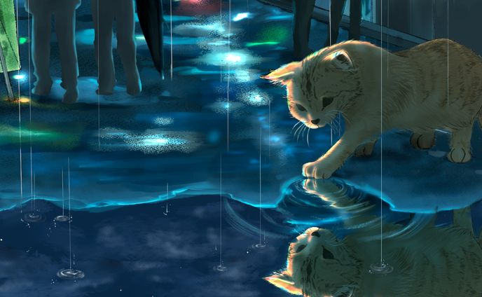 雨ねこ