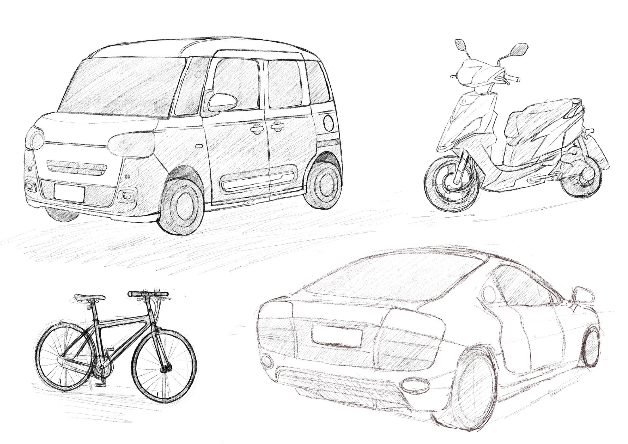 車クロッキー-1