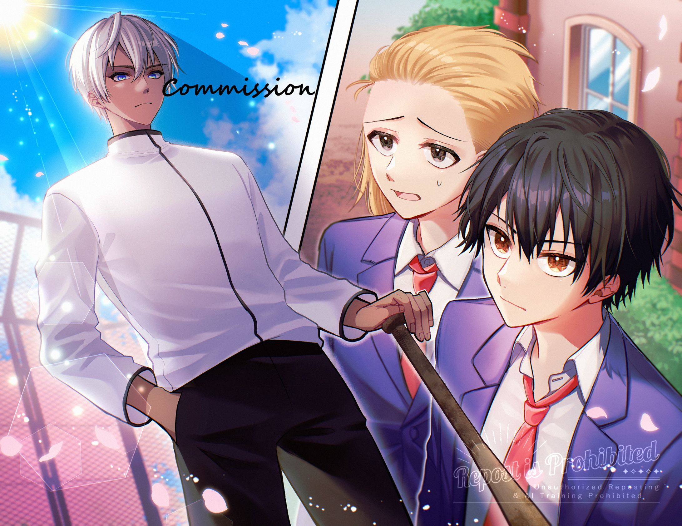 同人小説の口絵イラスト-1