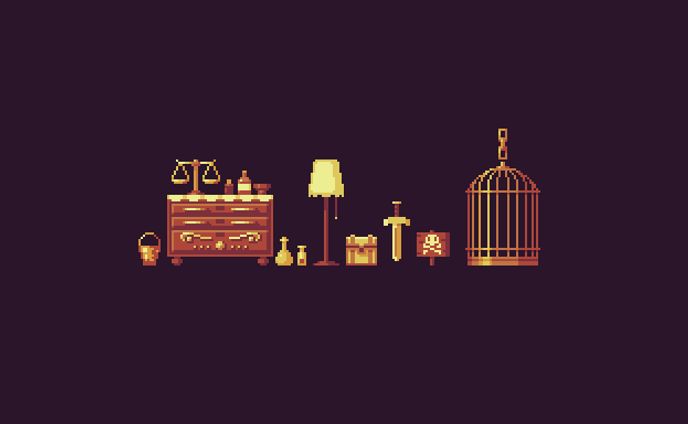 8色ドット絵