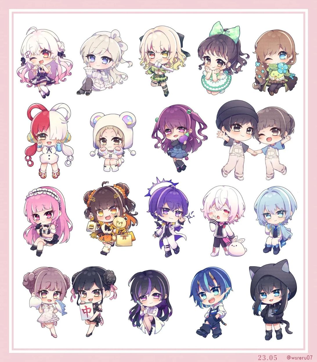 イラストオーダー・ミニキャラ・デフォルメキャラ