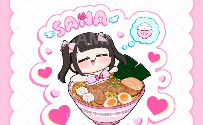 【SAI²Rium所属】天使さな様 グッズイラスト