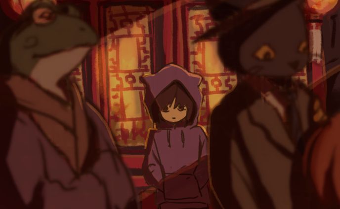 此処いらはやけに人間臭い