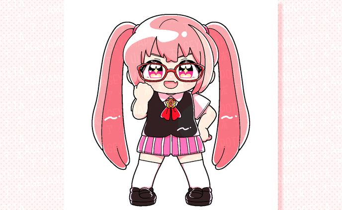 衣装、デフォルメイラスト