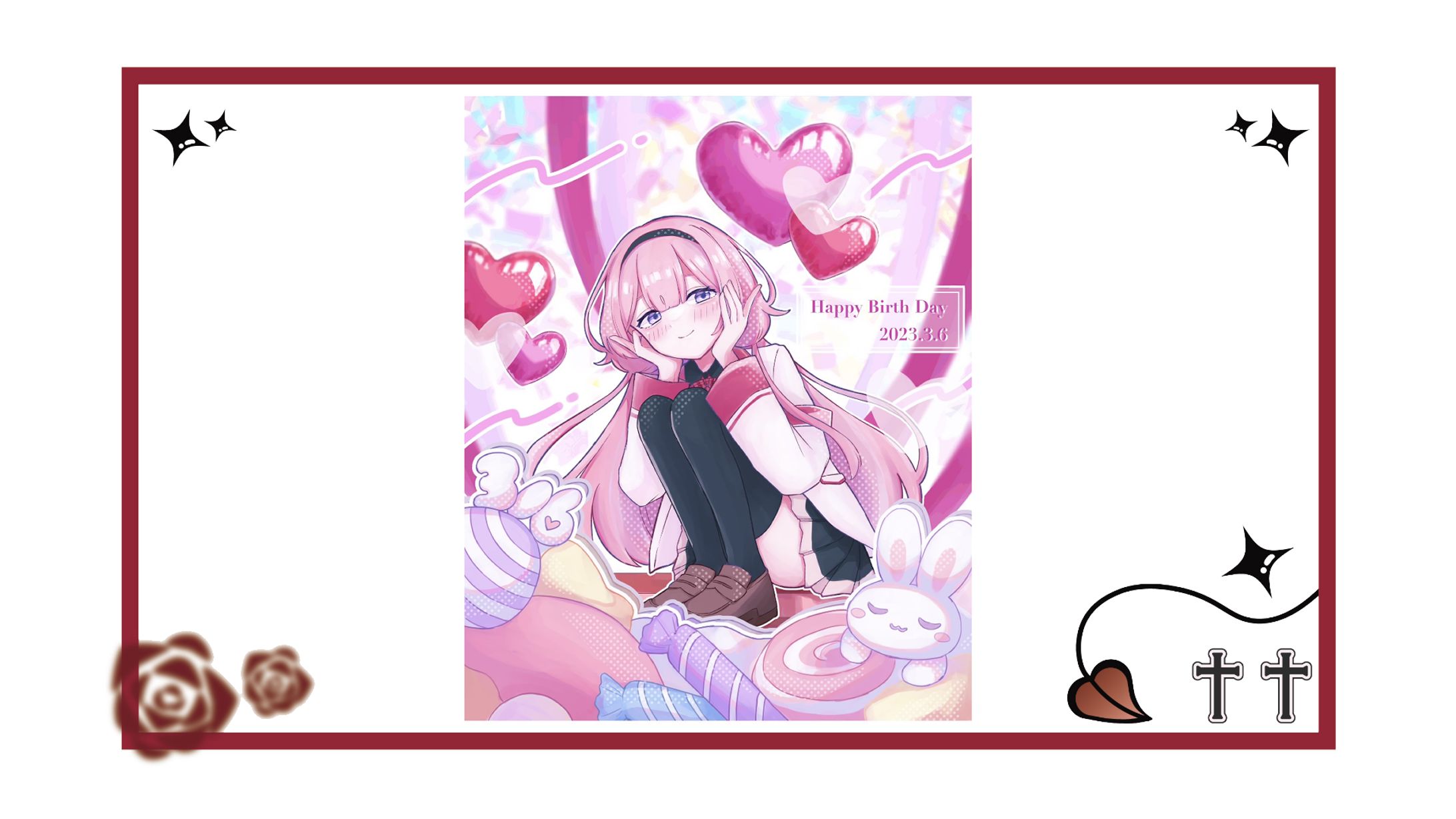 【二次創作】にじさんじ　誕生日イラスト-1