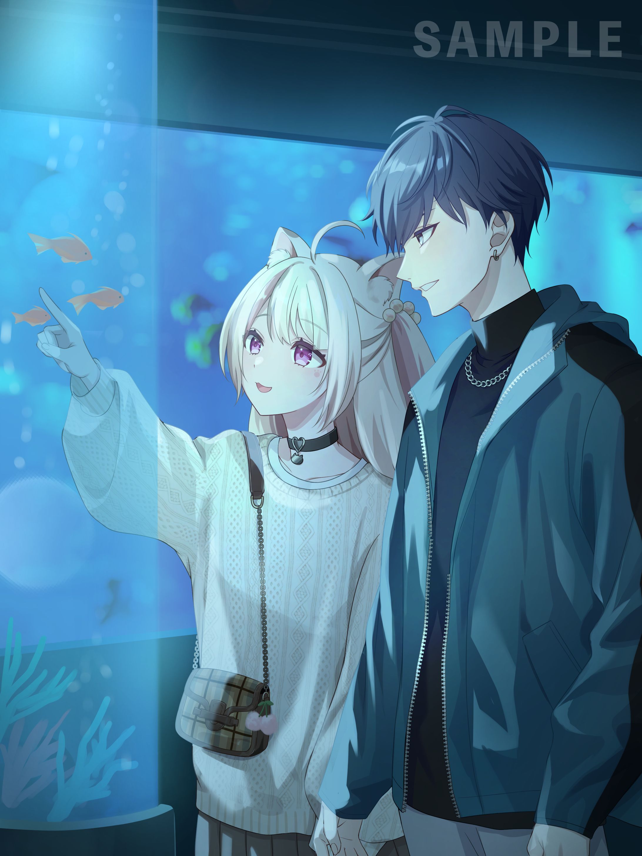 個人Vtuber様スチル風イラスト-1