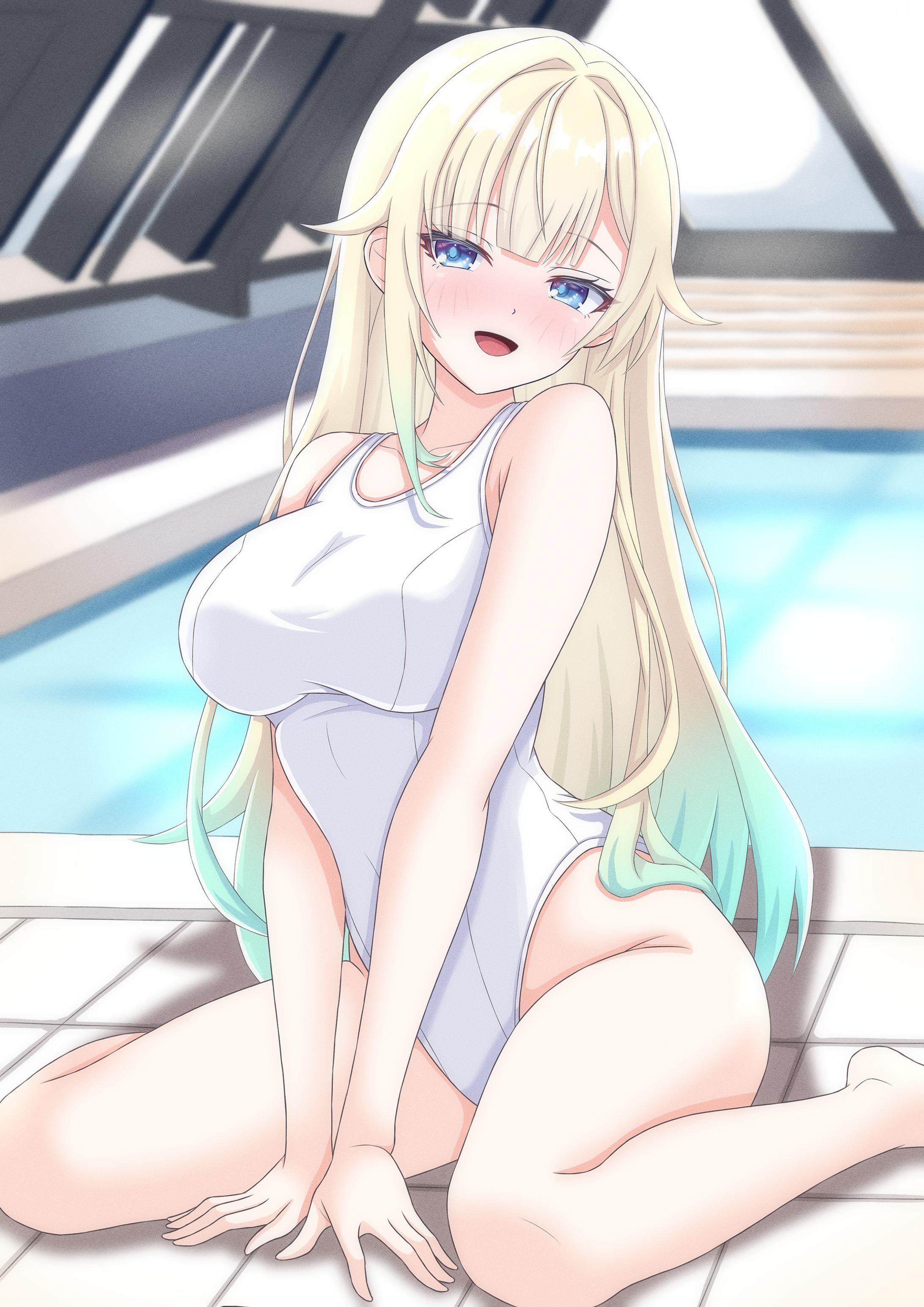 藍沢エマ（白スク水）-1