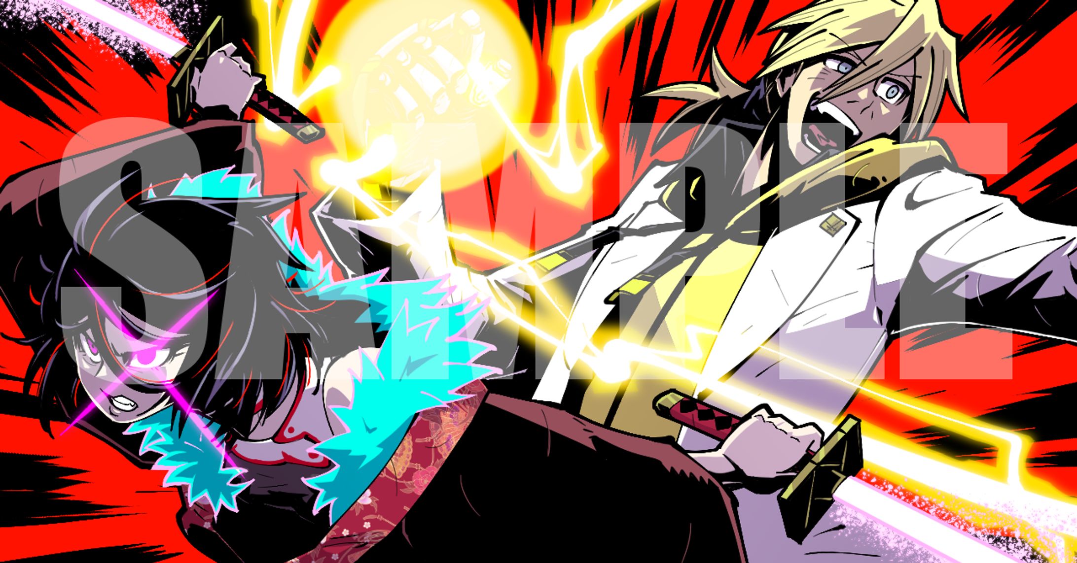 【お仕事】『ニンジャスレイヤーTRPG』プロモーション用イラスト-1