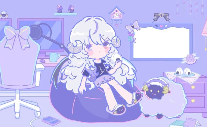RK Music所属　NEUN様　配信待機画面イラスト