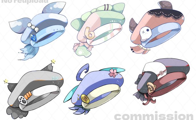 帽子デザインイラストの制作