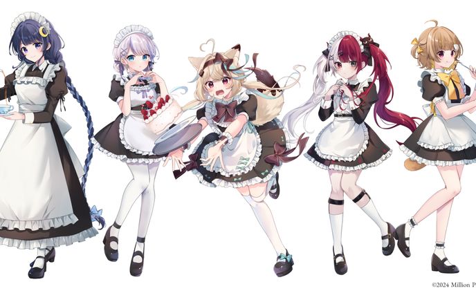 【ミリプロ様】ミリプロ×OIOI～ようこそミリプロカフェへ！～描き下ろしイラスト