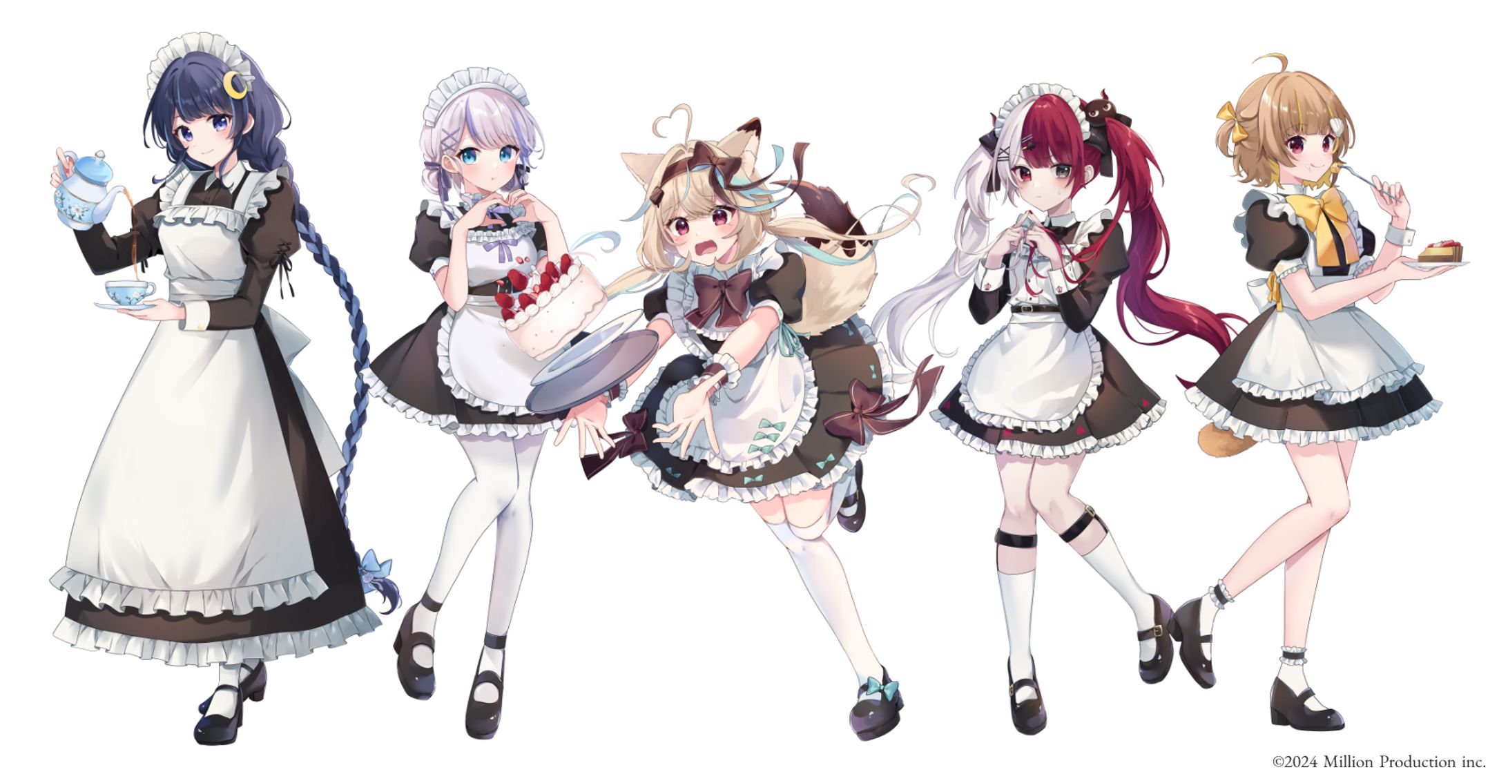 【ミリプロ様】ミリプロ×OIOI～ようこそミリプロカフェへ！～描き下ろしイラスト-1