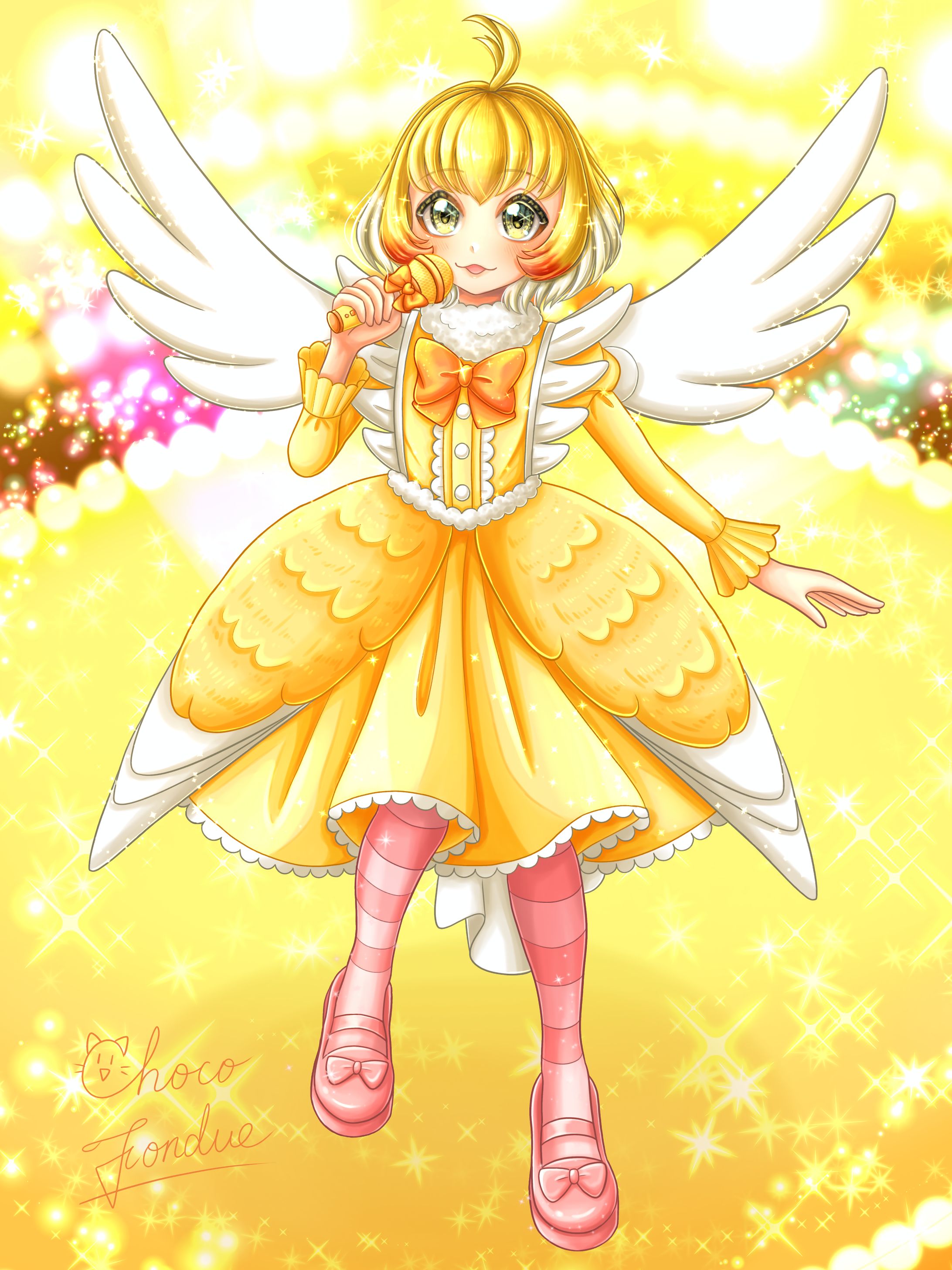 オカメインコ 擬人化 歌羽琴梨 立ち絵-1