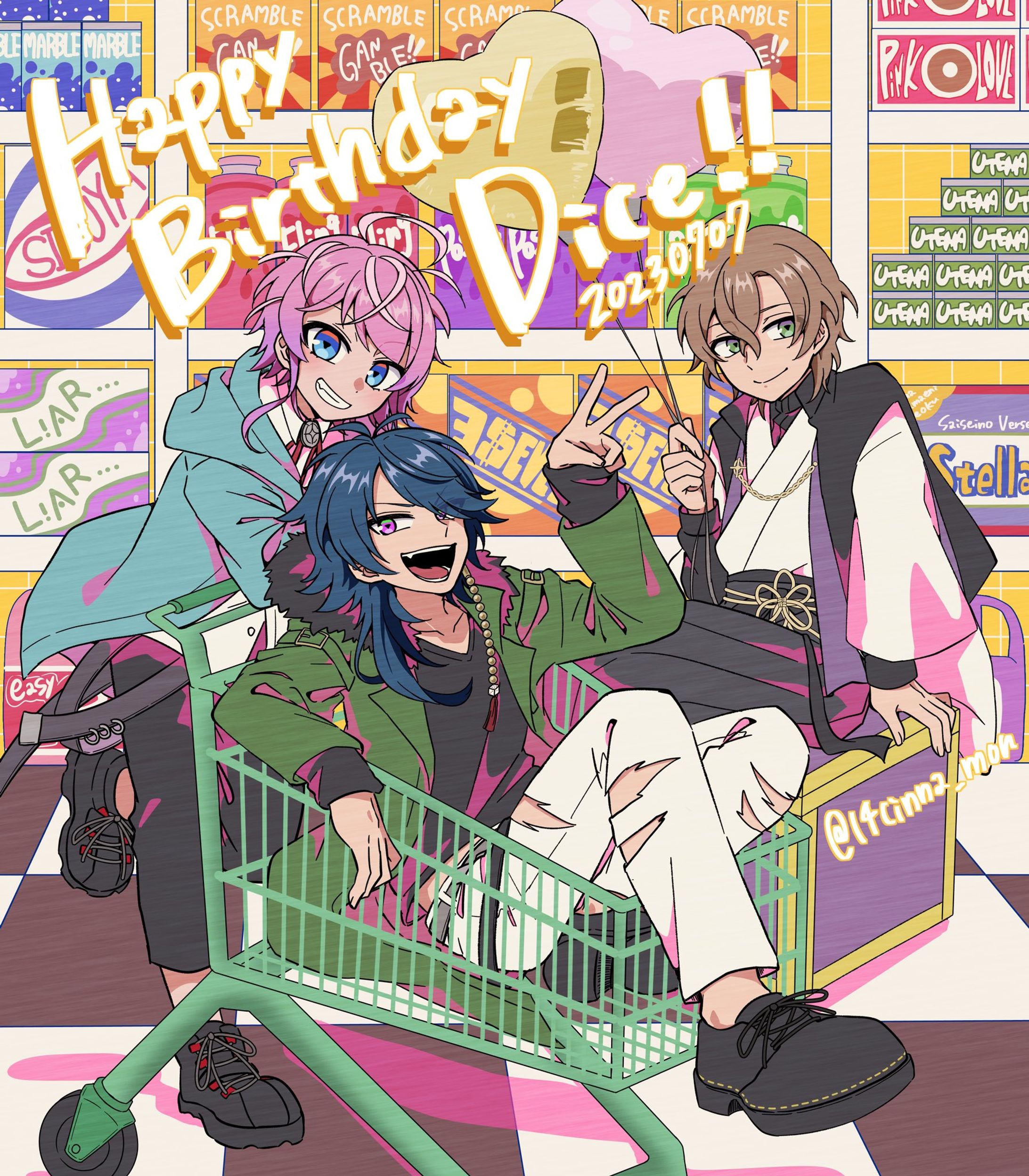 アニメ作品のファンアート　-1