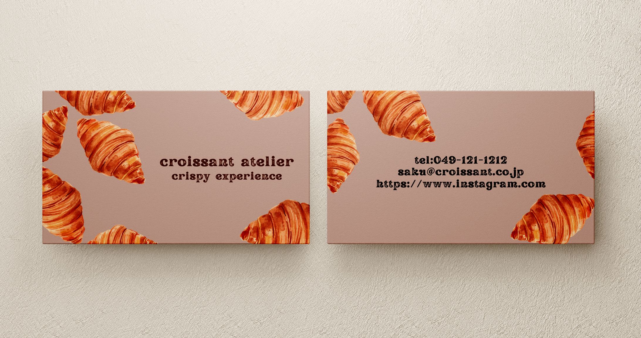 パン屋名刺　オリジナル制作-1