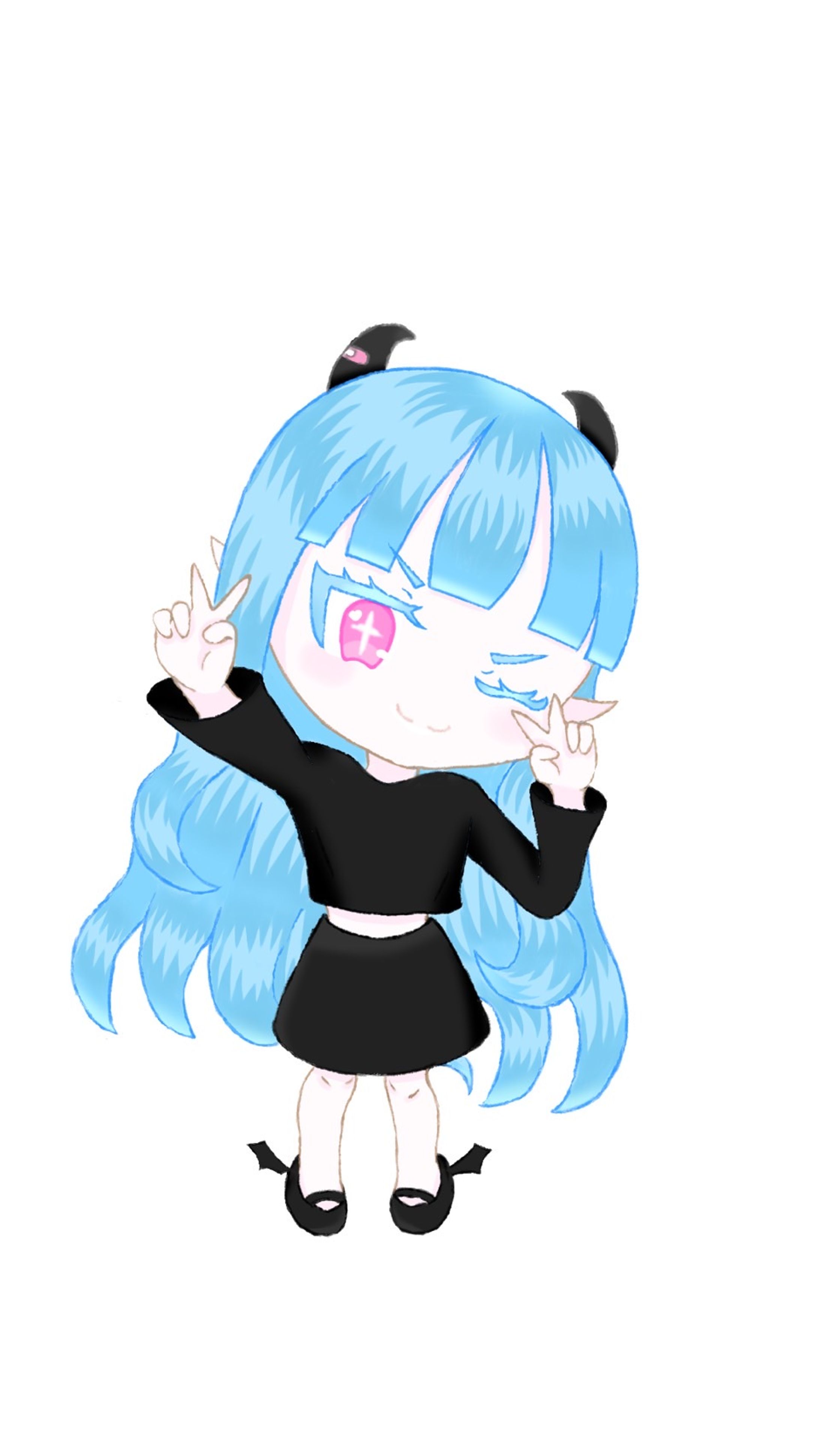 まいまいまいごえん風　イラスト　ミニキャラ【ファンアート】-1