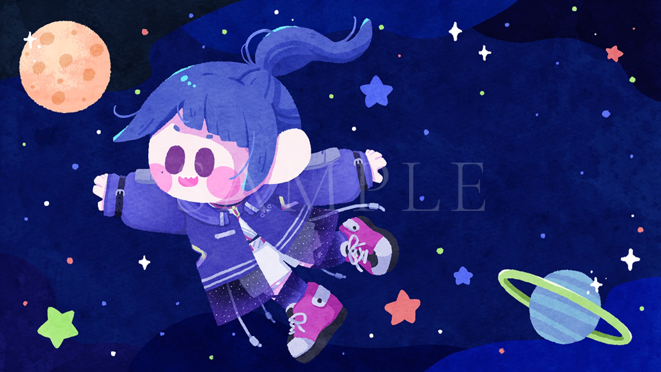 〖work〗ラジオサムネイルイラスト/明日葉シキ様-1