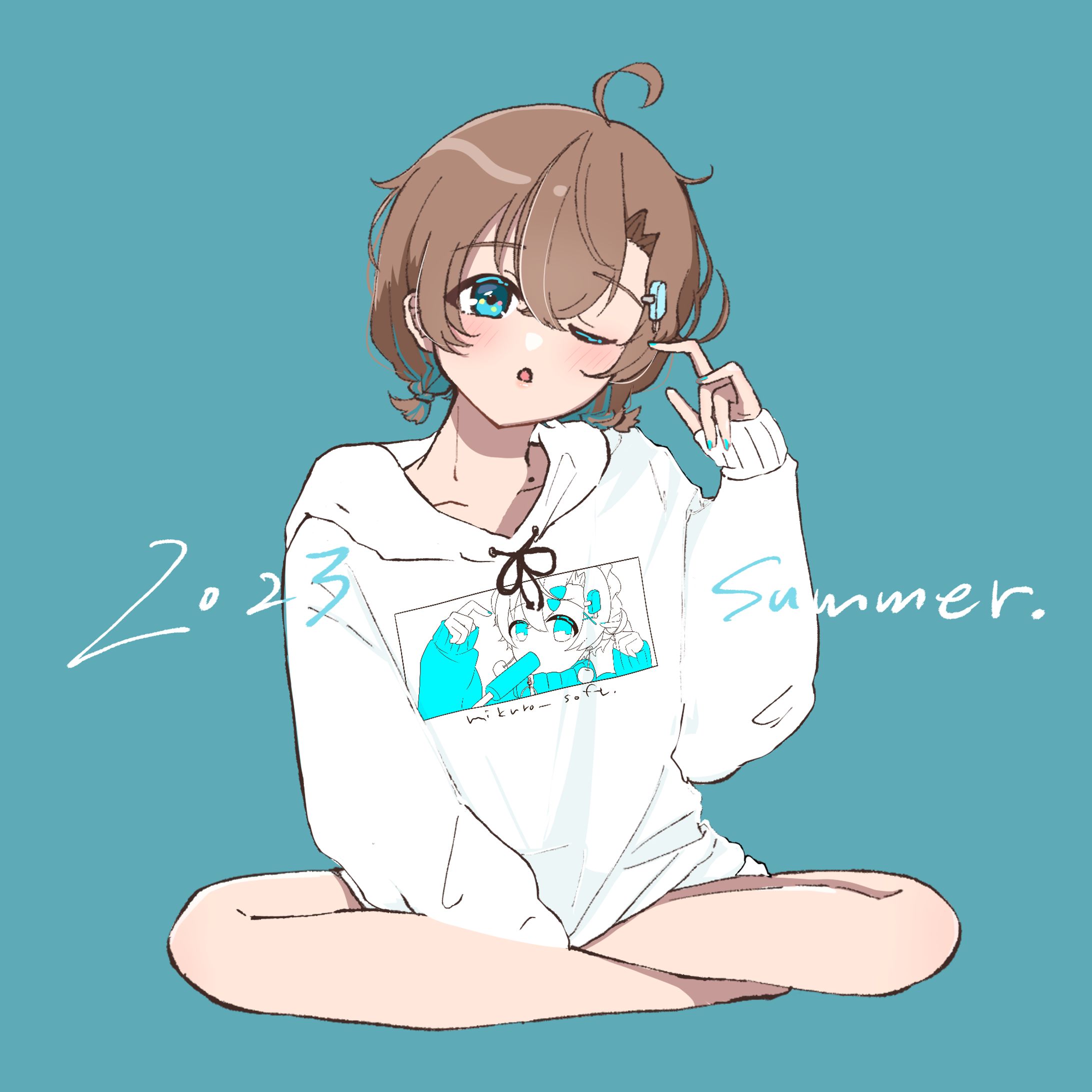 2023summer🍨 みくろそふとパーカー-1