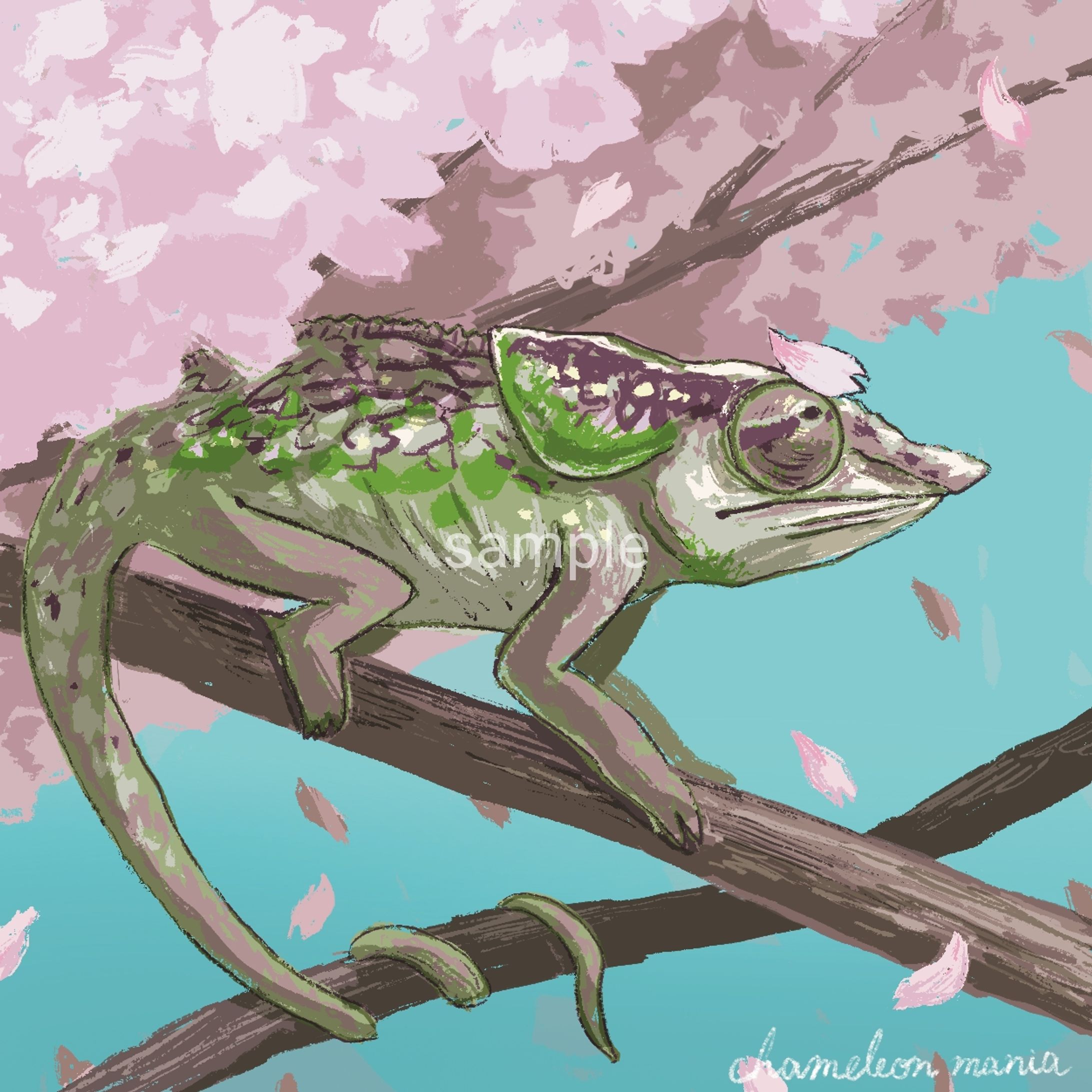 4月カレンダー用イラスト(April calendar)-1