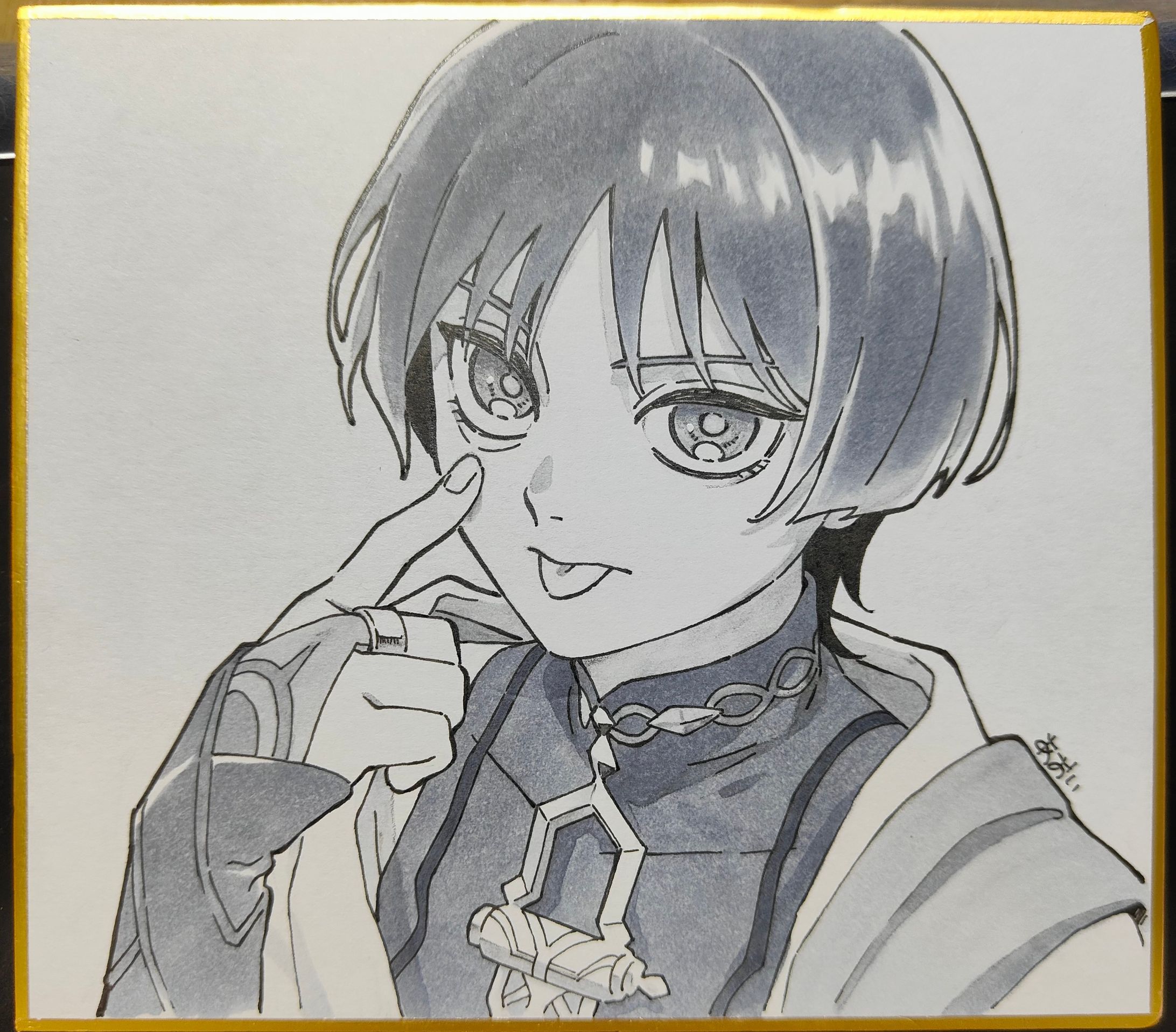 アナログ色紙　放浪者-1