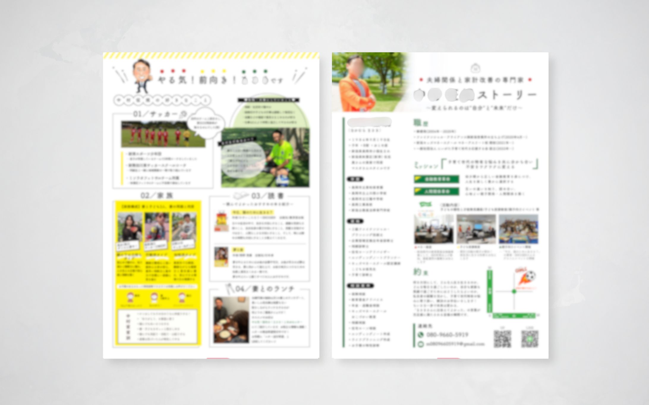 保険営業向けプロフィールシート/A4両面-1
