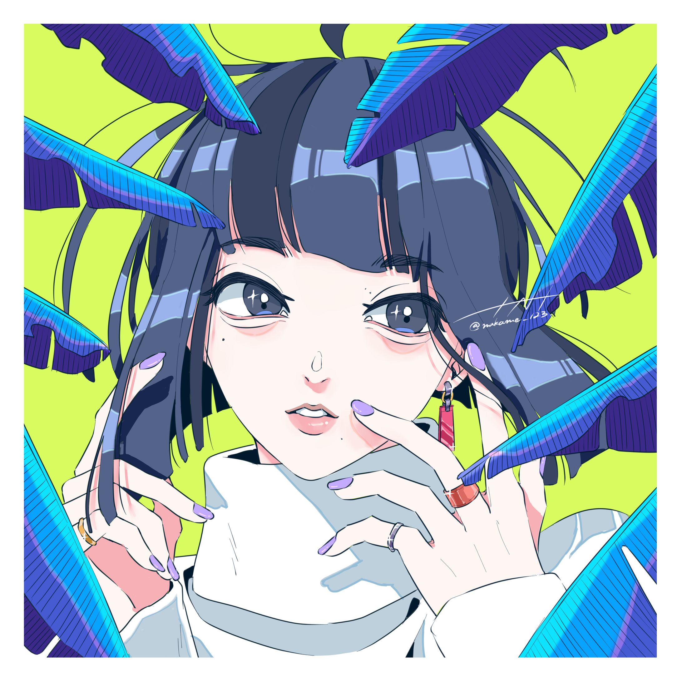 girl,leaf-1