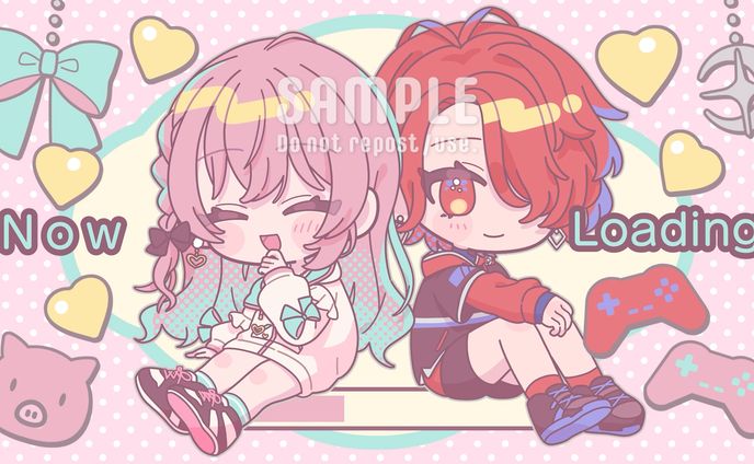 とんとんGAMES様 配信待機画面