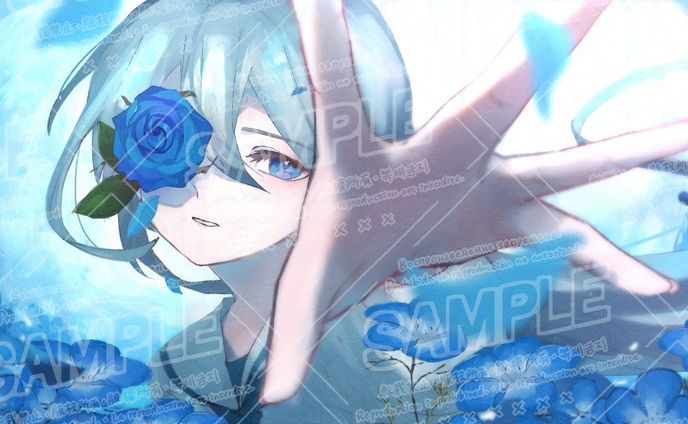 ご依頼品　AySyral様　「花色の憧憬」オリジナル楽曲イラスト