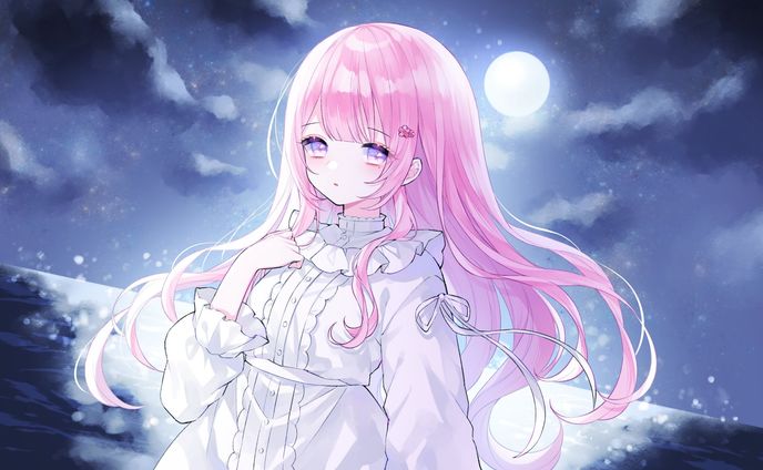 小花井りりさん 「ただ声一つ」動画イラスト