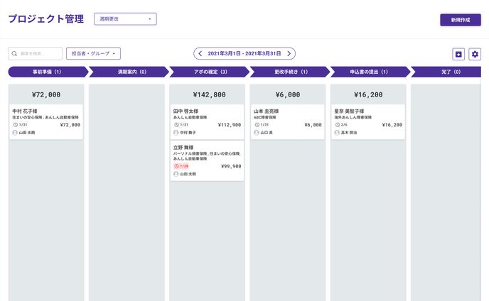 保険代理店向けCRM