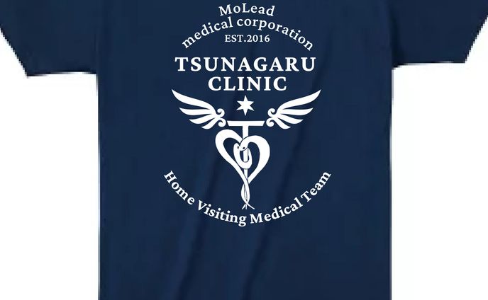 クリニック様のTシャツのロゴデザイン