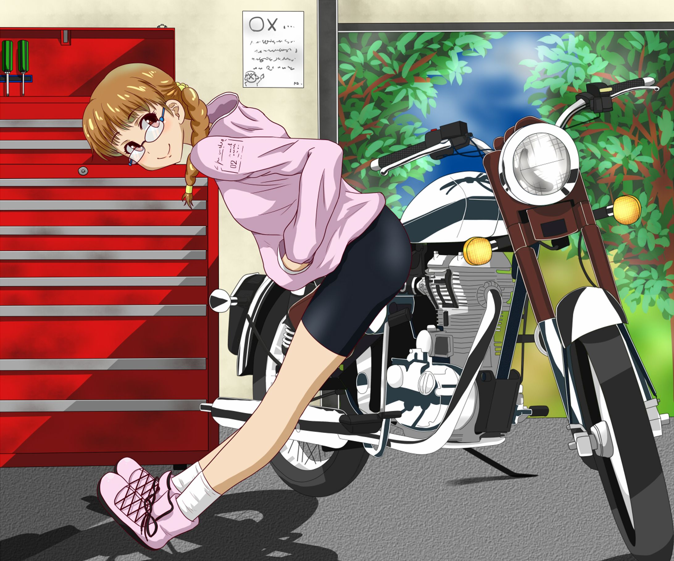 バイク女子-1