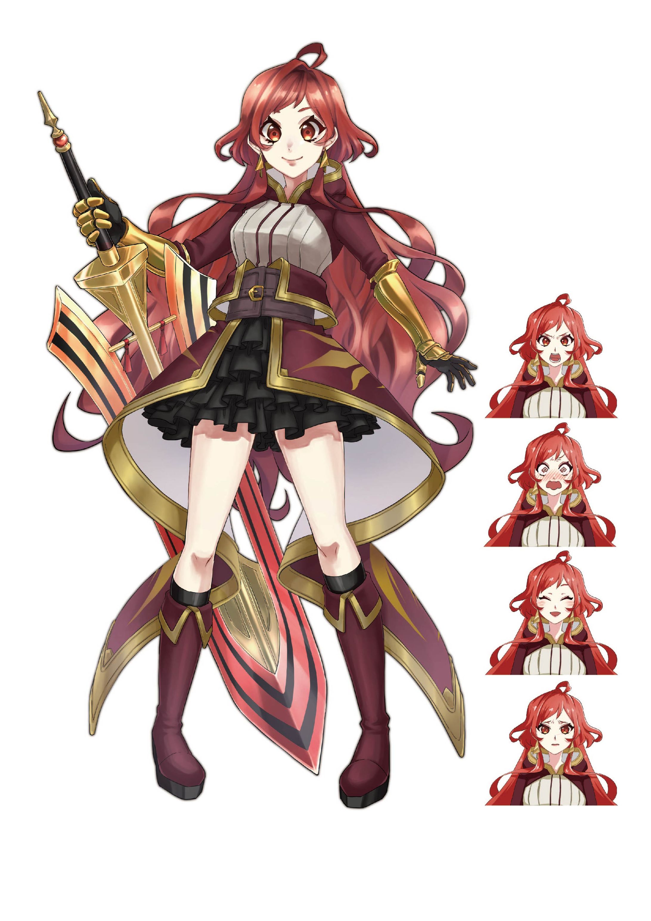 キャラクター立ち絵、表情差分-1