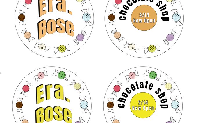架空チョコレートショップの販促ツール