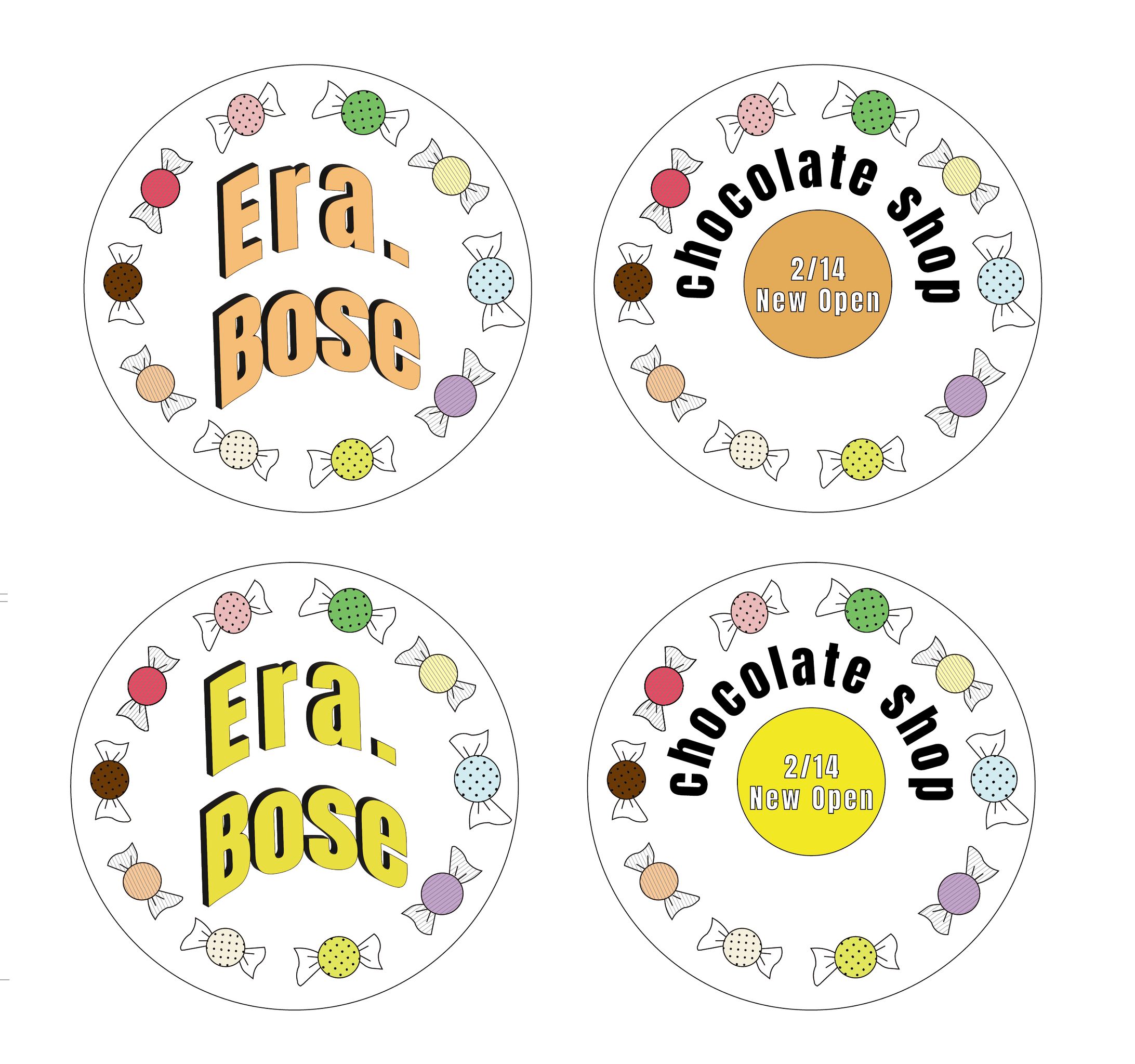 架空チョコレートショップの販促ツール-1