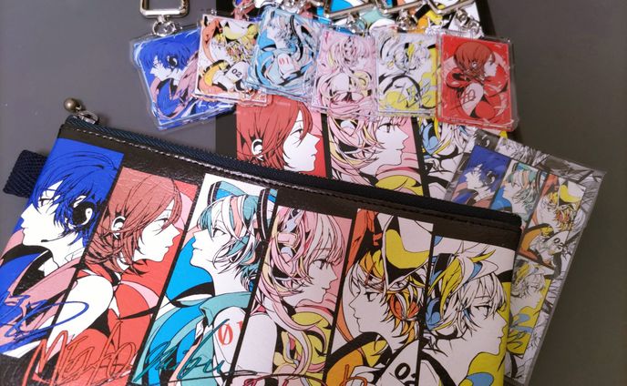 VOCALOIDポーチ&アクキー&ステッカー